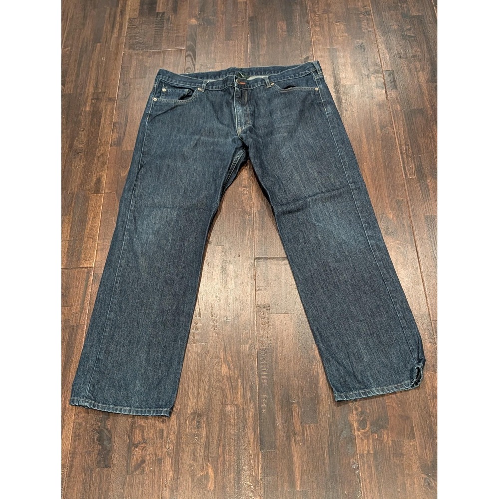 Woolrich Jeans Mens 40x32 Blue Denim Straight Leg Classic‎ Five Pocket Dark Wash